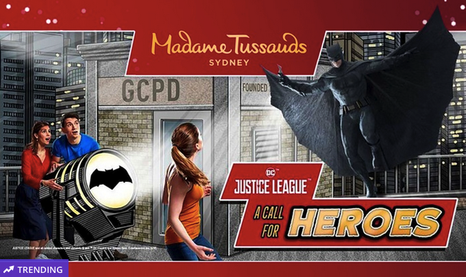 Madame Tussauds - Justice League: Entry for One Child ($27.90) or One Adult ($40) (Up to $44 Value*) 
