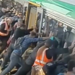 People power frees man trapped by Perth train